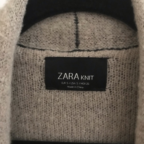 Zara Knit open front wool cardigan - Picture 3 of 7